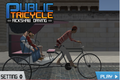 Tricycle rickshaw driver city simulator